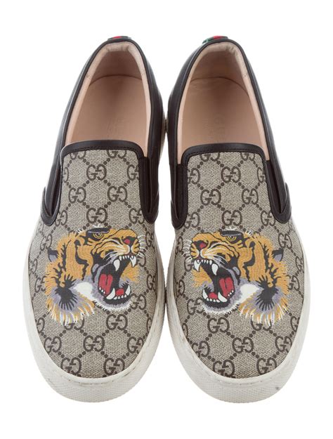 tiger slip on gucci|gucci women's sneakers.